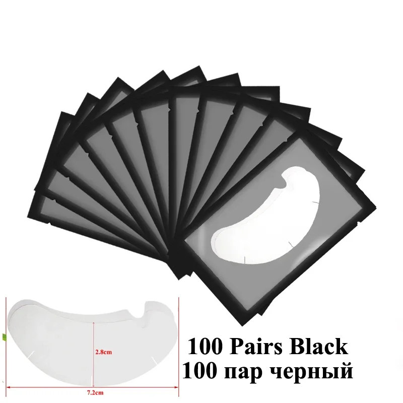50/100pairs U Form Wimpern Pads Gepfropfte Lash Hydrogel Gel Patches Unter Augen Pads für Wimpern Verlängerung Tipps stickerMake-up-Tools