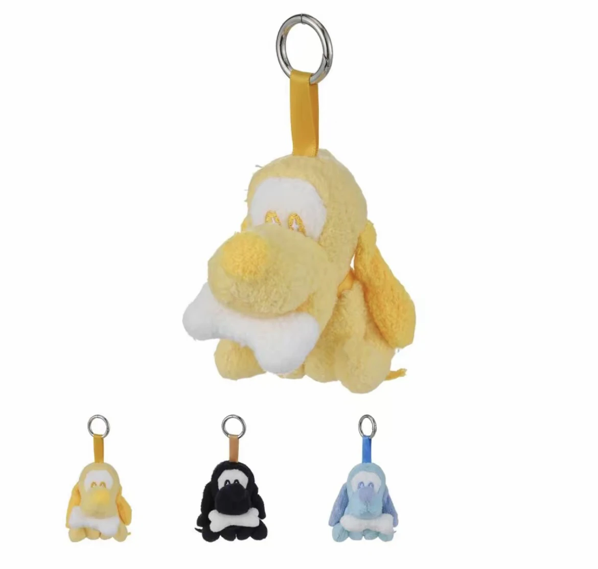 Disney Pluto 95th Anniversary Vibrating Plush Keychain - Cute Collectible Shaking Plush Toy with Key Ring