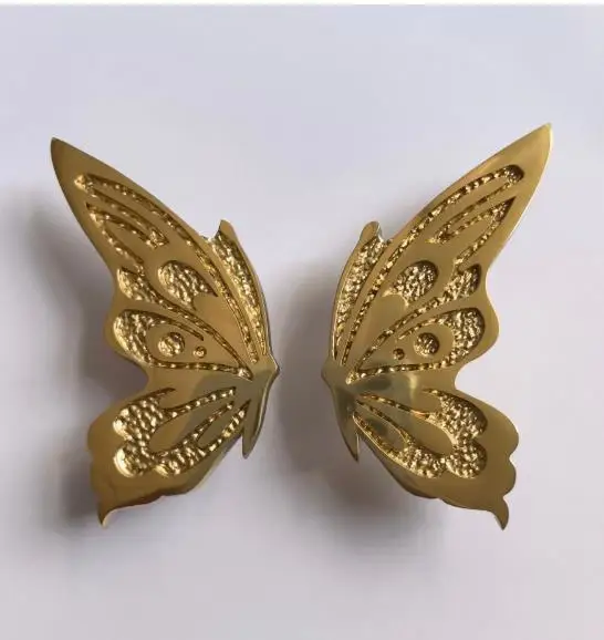 

Brass Butterfly Drawer Pulls Creative Vintage Style Cabinet Handles for Kitchen Wardrobe Dresser Home Decor Chinese Style Handle