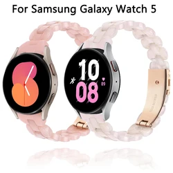 20mm Bracelet Band For Samsung Galaxy Watch 5 4 6 40mm 44mm Pro 45mm Resin Watchband Watch4/6 Classic 47mm 43mm 46mm 42mm Strap