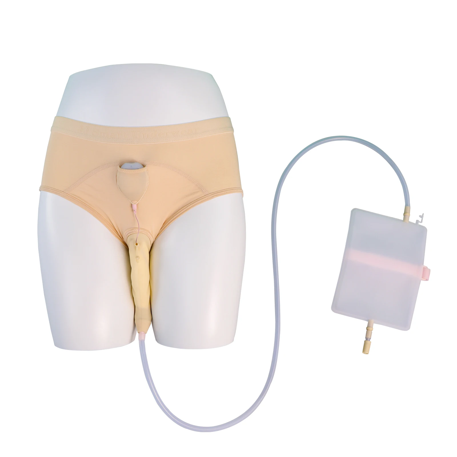 Female Urine Collection Bag Portable Wearable Urinal Soft Silicone Breathable Reusable Design Leak-Resistant Easy to Carry