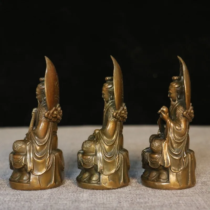 Three Immortals and Daozu Ornaments, Statue of Dao De Yuan Shi Ling Bao Tian Zun, Home Decorative Crafts