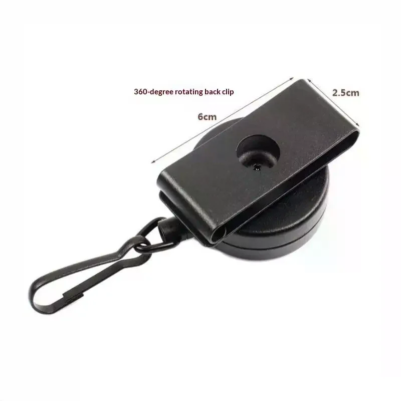 Retractable Anti Loss Keychain with Belt Clip Easy Pull High Strength Steel Wire Rope for Travel Hiking Outdoor