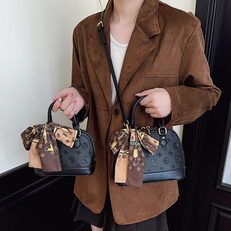 

‌Autumn 2025 Shell Clutch - Women's Shoulder/Crossbody/Handheld Bag, Luxury Textured PU, Date To Office