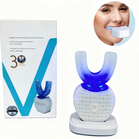 Adult Electric Toothbrush U-shaped Automatic Toothbrush 360-degree Cleaning 3 Modes for Whitening Wireless Charging
