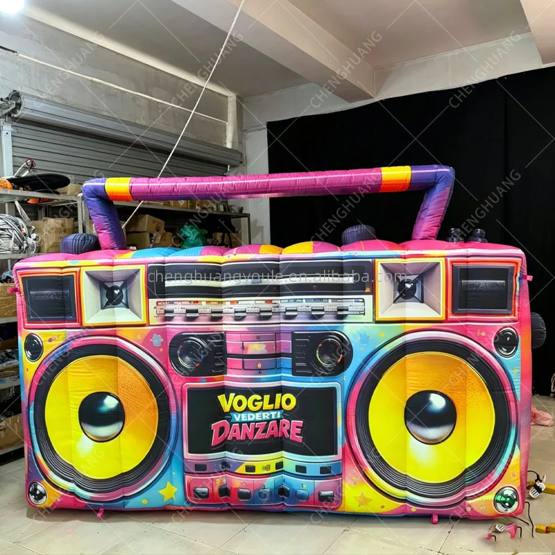 Giant Inflatable Sound System Radio Model Music Festival Theme Party Event Decoration Creative Performance Exhibition Props