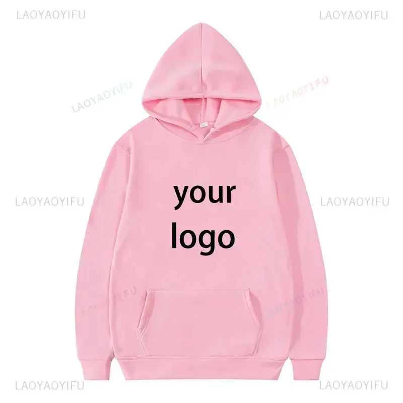 2024 Student Casual Custom Printed Text DIY Hoodie Customized Logo Personalized Hoody Custom Hoodies Text Logo Sweatshirt