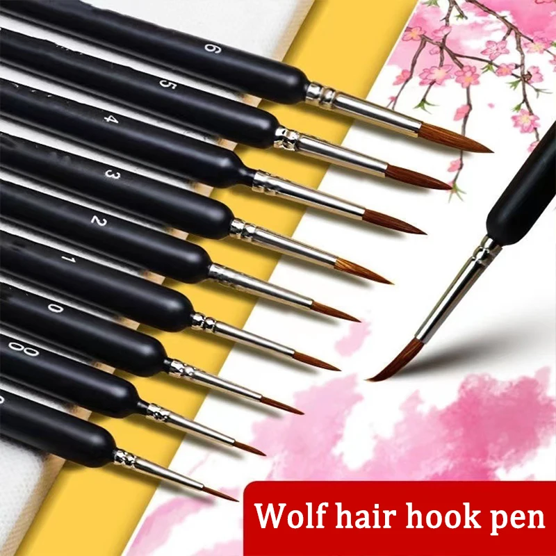 Kunstpinsel Malerei Acryl und Ölpinsel zum Malen von Wänden Pinsel Malpinsel Stift Bastelpinsel Zubehör zum Malen YS002