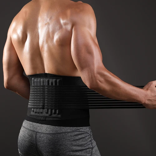 Imagen 1 del producto VBOSi Unisex ajustable espalda baja soporte cintura banda mujeres hombres Abdomen recortador para levantamiento de pesas correr