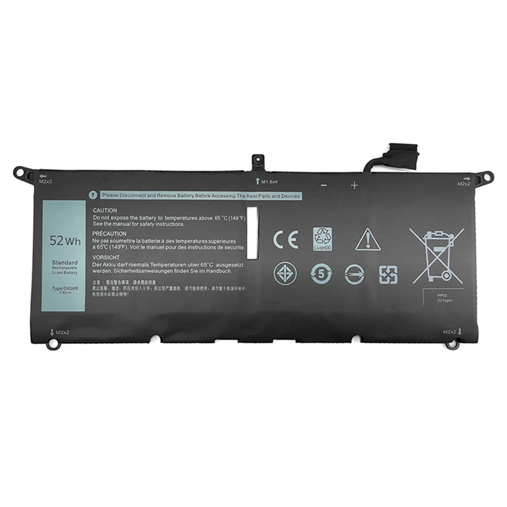 Imagem -06 - Bateria do Portátil para Dell Xps 13 9380 9370 7390 para Dell Inspiron 7390 2-in1 7490 G8vcf 0h754v P82g 0h754v Dxgh8 52wh