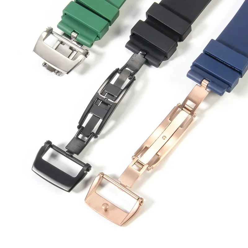 for Richard Mille Silicone RM-11 Men Watchbands With 4/5 Stars Screwdriver High Quality Waterproof Soft Rubber Watch Strap