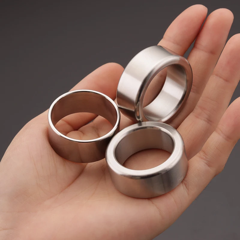 Stainless Steel Heavy Duty Cock Ring Penis Glans Ring Cockring Sex Toys for Men Delay Ejaculation Chastity Device Sex Shop BDSM