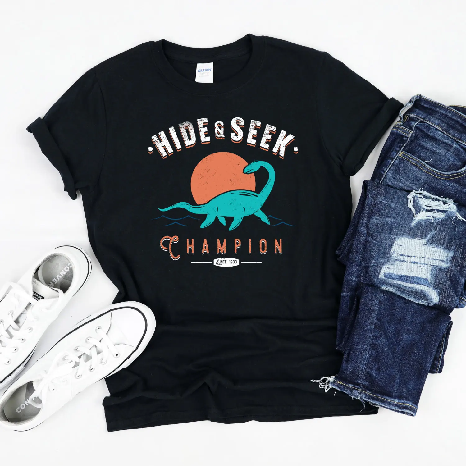 Hide and Seek Lochness Monster Shirt, Loch Ness Monster T-Shirt