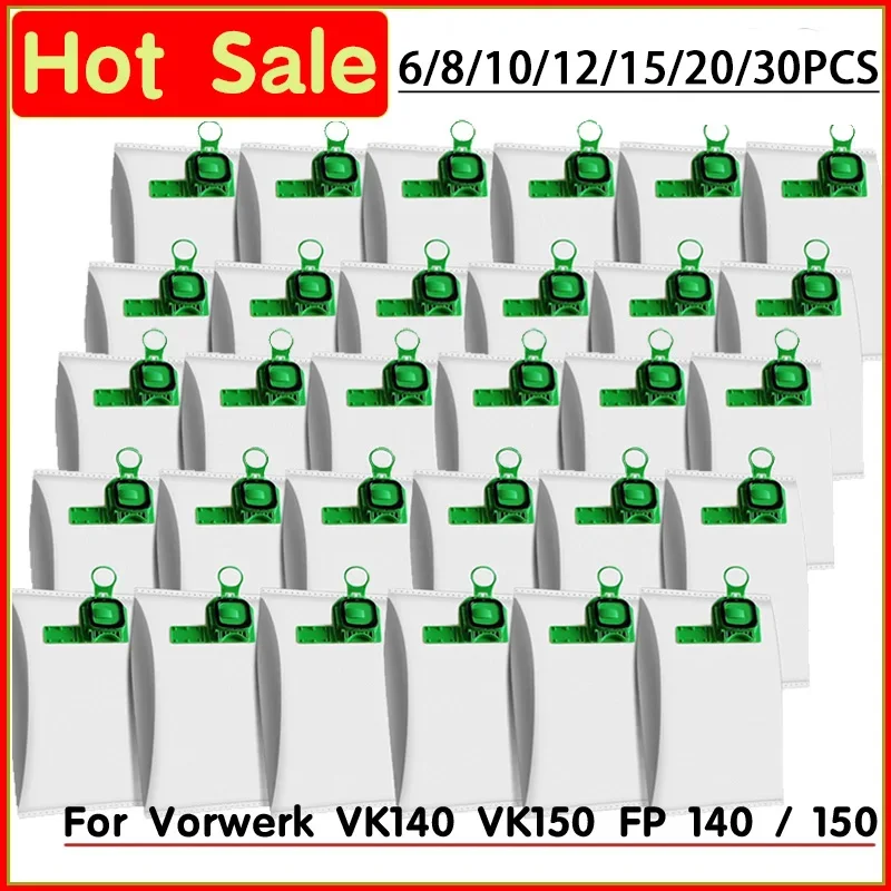 Dust Bag Kit Compatible For Vorwerk Kobold VK140 VK150  FP140 FP150 Vacuum Cleaner Bag Accessories Filters Spare Parts