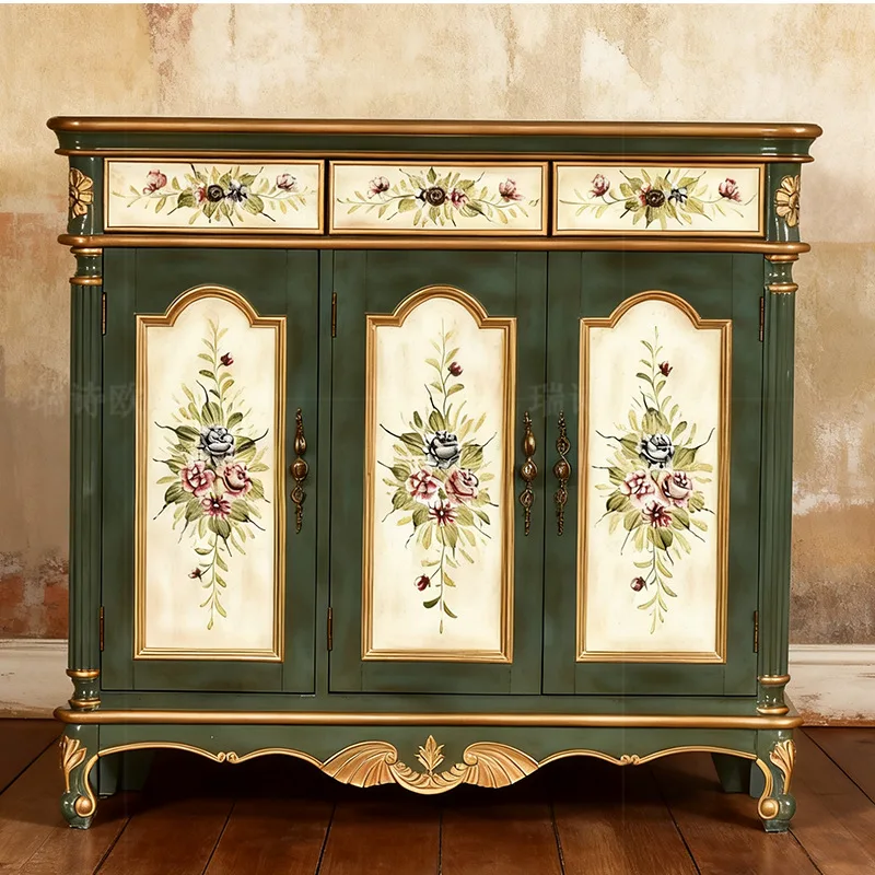 Large Capacity Shoe Cabinet Horizontal Industrial Drawers Shoe Cabinet Living Room Space Saving Mueble Zapatero Home Furniture