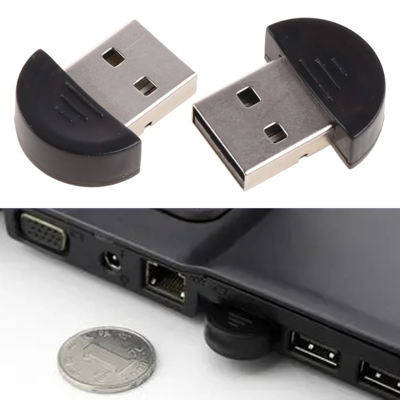 USB Mini Bluetooth 2.0 Dongle Adapter F Máy Tính Laptop 100 M # L059 # New Hot