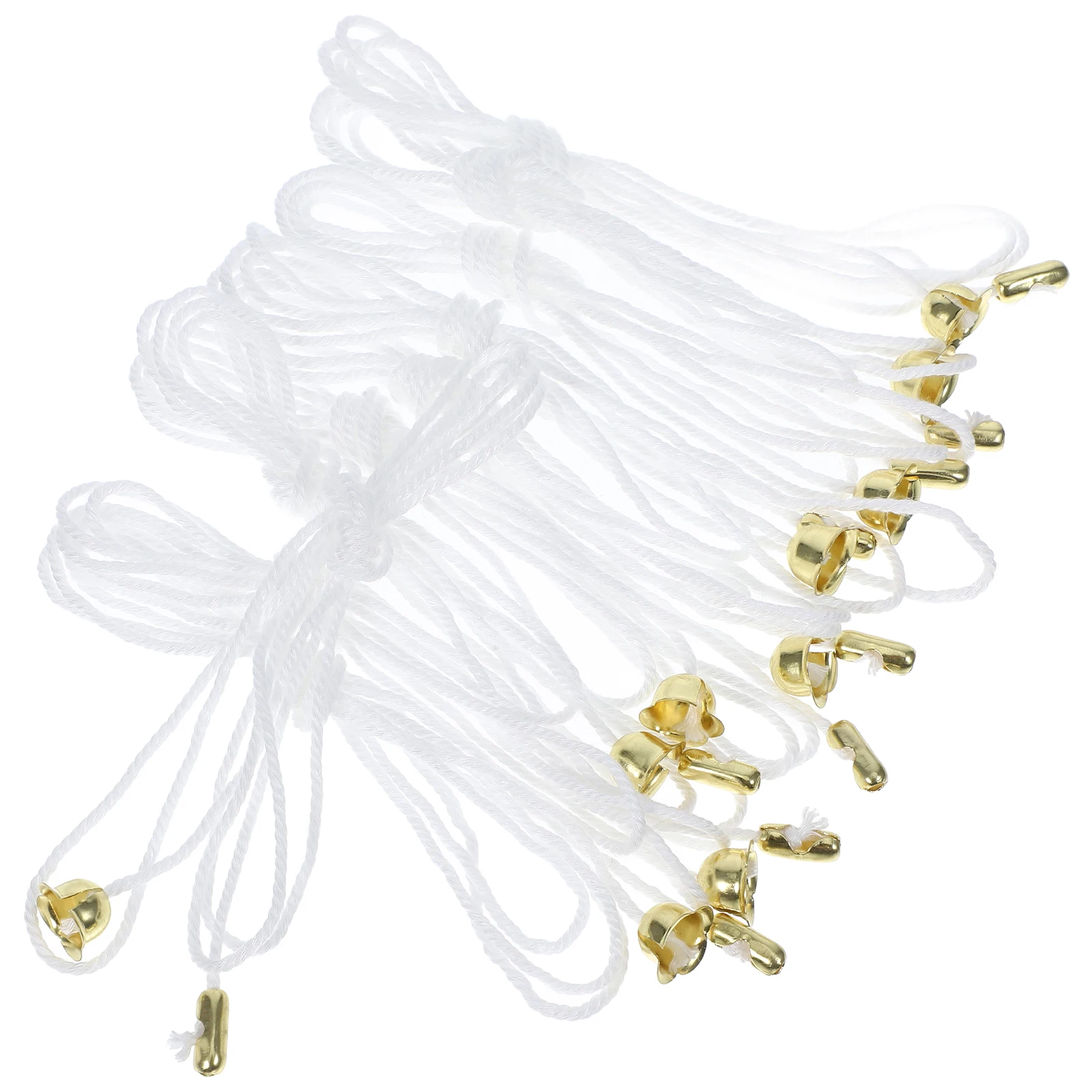 

10pcs Pull Chain Extension For Bathroom Light Fan String Handle Ceiling Switch Accessory Cotton Thread Iron Sheet Durable Long