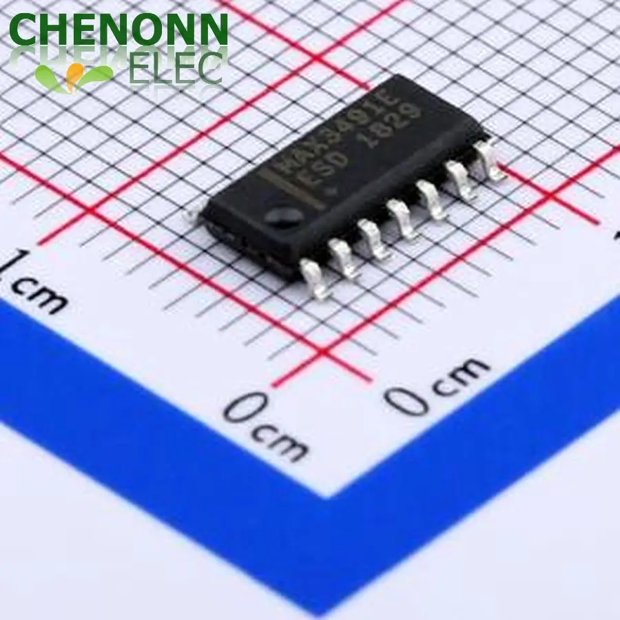 10PCS/LOT MAX3491EESD+T (Drivers, Receivers, Transceivers)