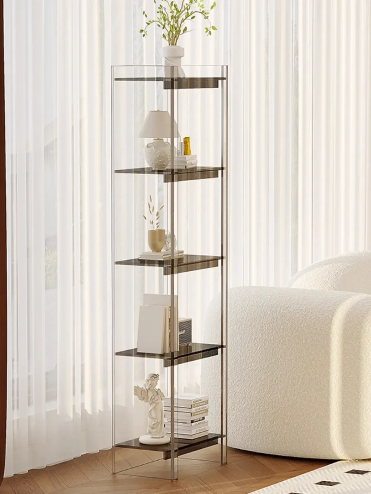 Display shelves, living room, bathroom, storage shelves, designer multi-layer floor-to-ceiling bookshelves