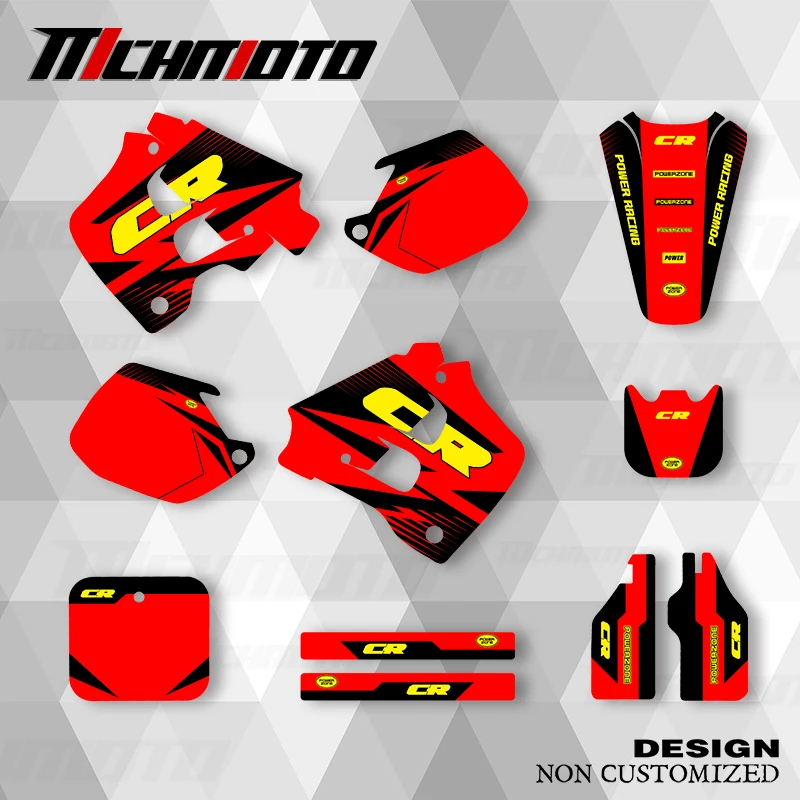 

MCHMFG новый стиль графические наклейки комплект наклеек для HONDA 1991, 1992 CRF125 250 CRF250