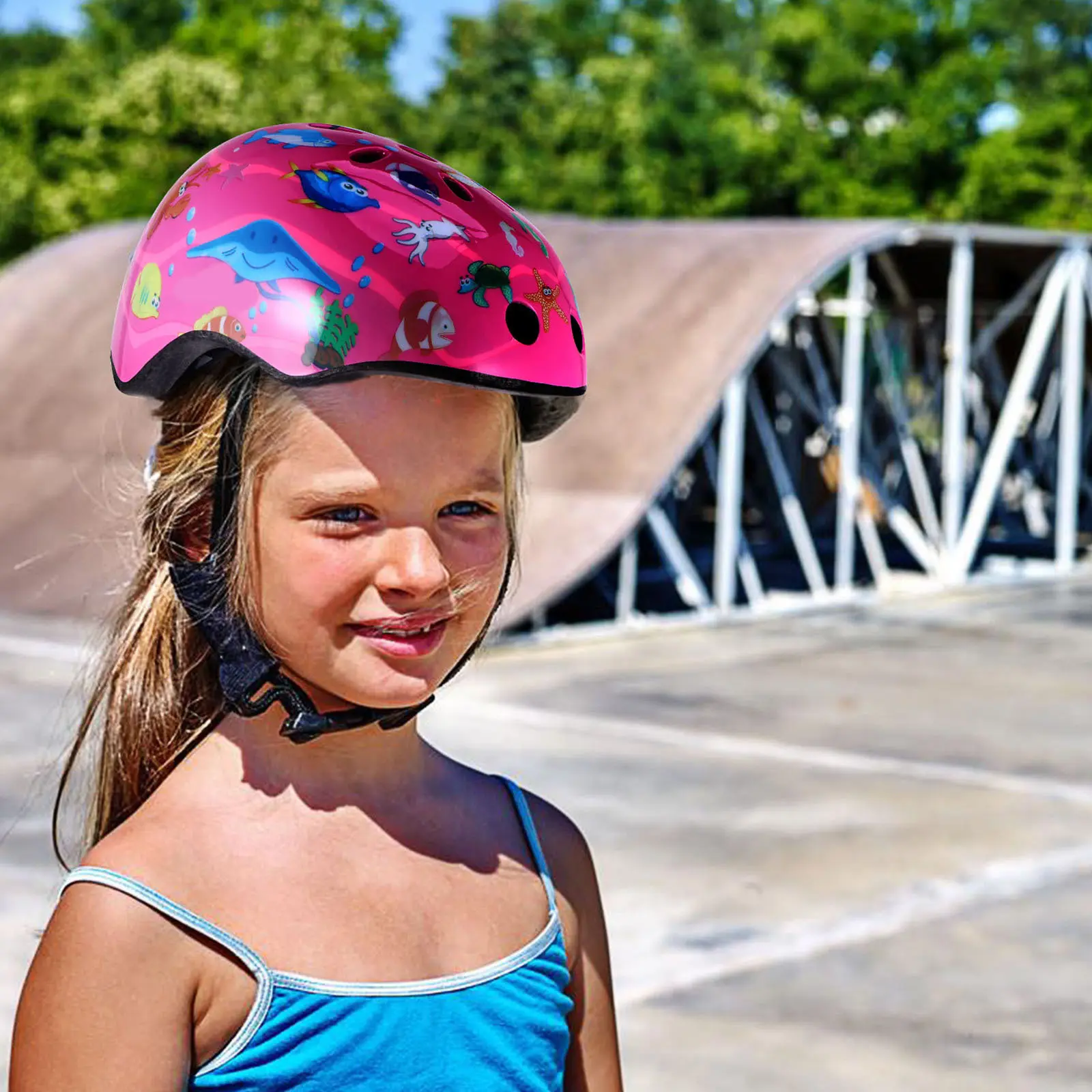 

Bike Cycling Helmets PVC 50 53cm Adjustable Skateboarding Biking Skate Scooter Hoverboard Longboard