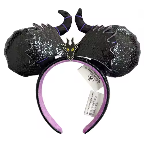 2026 Mickey Mouse Ears Headband 2025 Cinderella Rapunzel Princess Bow Minnie Ear Headwear for Adult Kids Holiday Hairband - Image 44