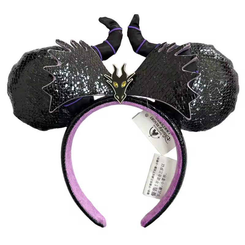 2026 Mickey Mouse Ears Headband 2025 Cinderella Rapunzel Princess Bow Minnie Ear Headwear for Adult Kids Holiday Hairband - Image 44