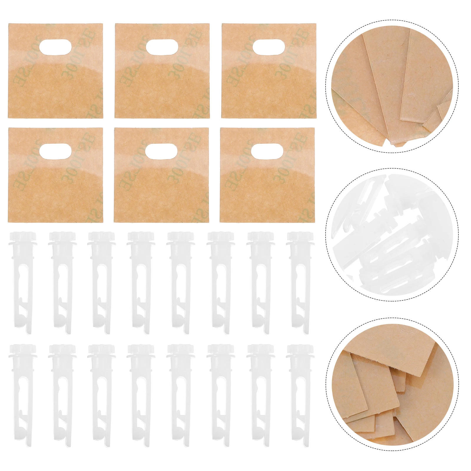 1 set Vertical Blinds Repair Kit PVC ABS Material Window Blind Replacement Parts Stem Slats Fix Solution