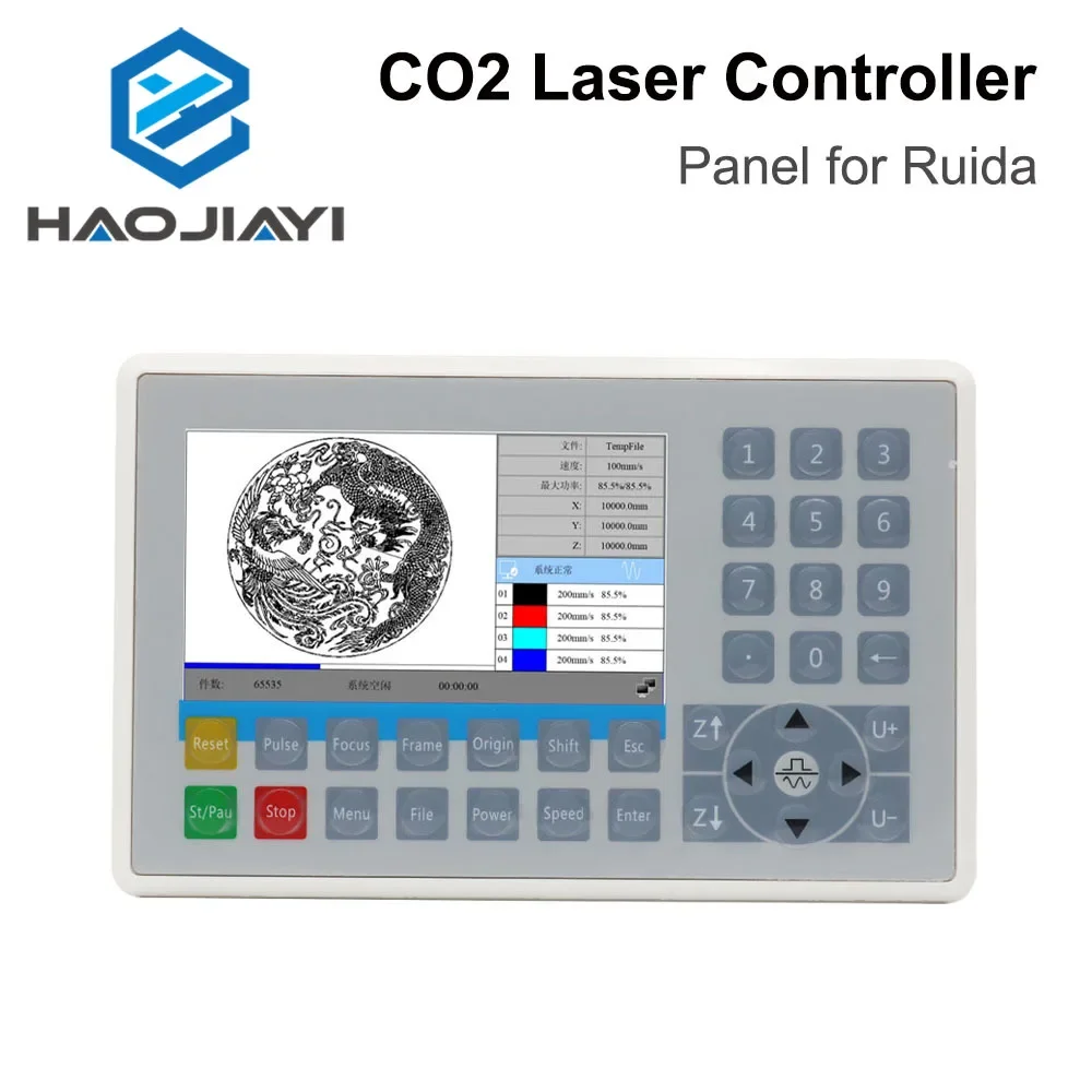 لوحة تحكم بالليزر CO2 لوحدة تحكم Ruida RDC6445G RDC6442S RDC6332M RDLC320-A عرض آلة الحفر بالليزر باستخدام الحاسب الآلي