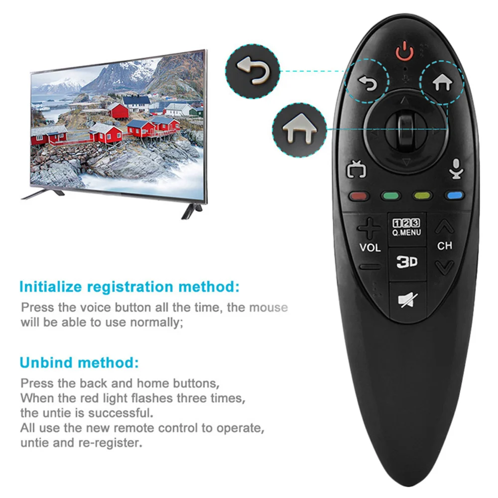 Smart 3D Somatosensory Remote Control Replacement Tv Controller Compatible For LG TV AN-MR500GAN-RM500GBUB Series Magic Remote