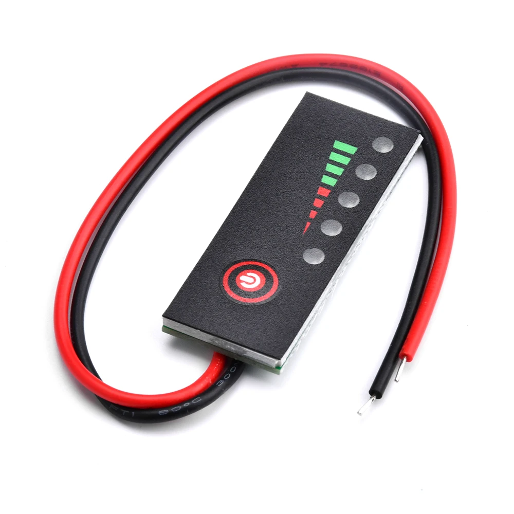 1S 2S 3S 4S 5S 6S 4.2V-25.2V Lithium Battery Li-po Li-ion Capacity Indicator Board Power Display Charging Charge LED Tester