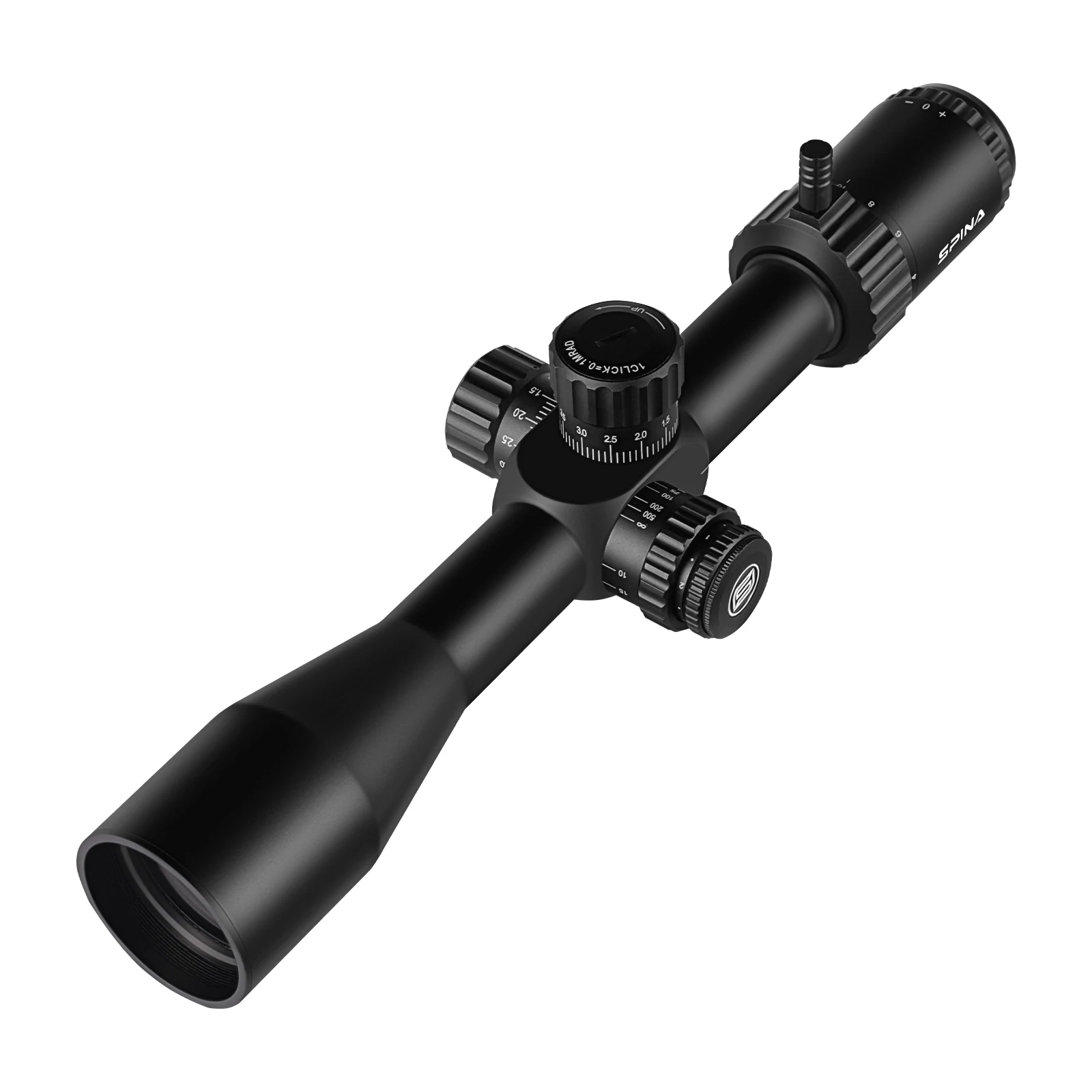 Spina Optics WolfChase Gen II Zero Stop HD 4-16x44 FFP First focal plane Scope Sight 5-150m Tactical Hunting,30mm,1/10 MRAD view 5
