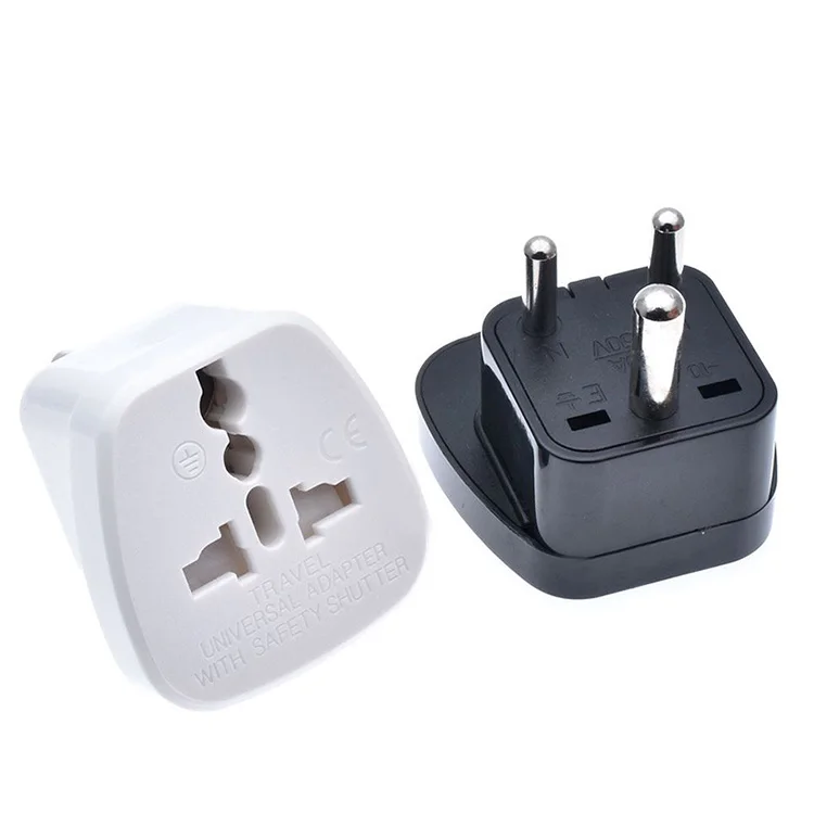 Small South African Standard to Indian Standard Conversion Plug Adapter Socket Connector for Nepal Sri Lanka Travel