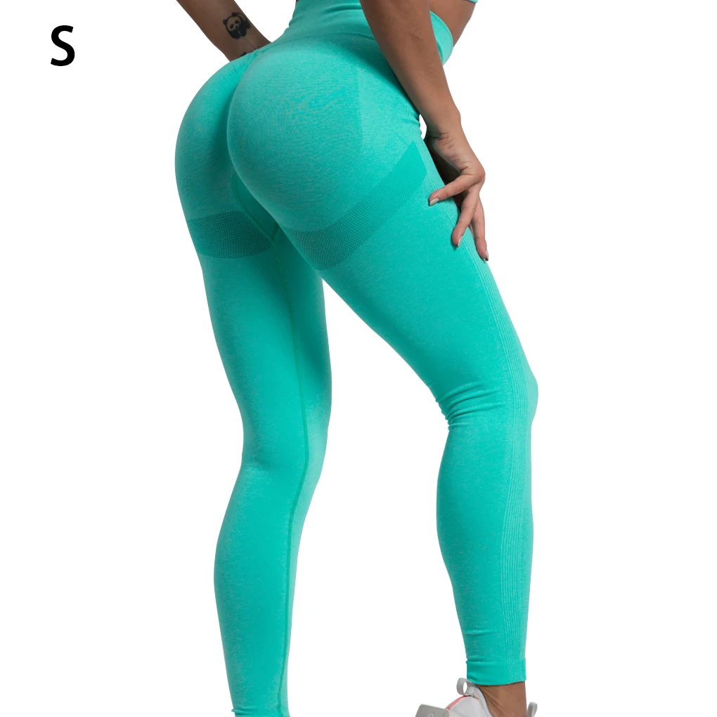 

Эластичные леггинсы для йоги с высокой талией, спортивные брюки для фитнеса, женские брюки, ткань S