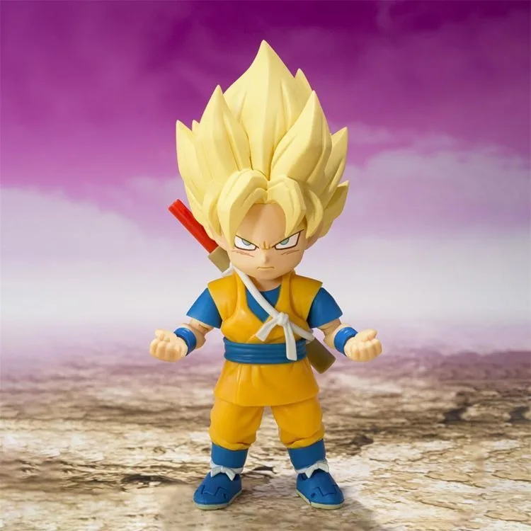 Spot SaleIn Stock Original BANDAI S.H.Figuarts SHF Super Saiyan Son Goku(MINI) Daima Action Figure Model Toysin Stock view 5