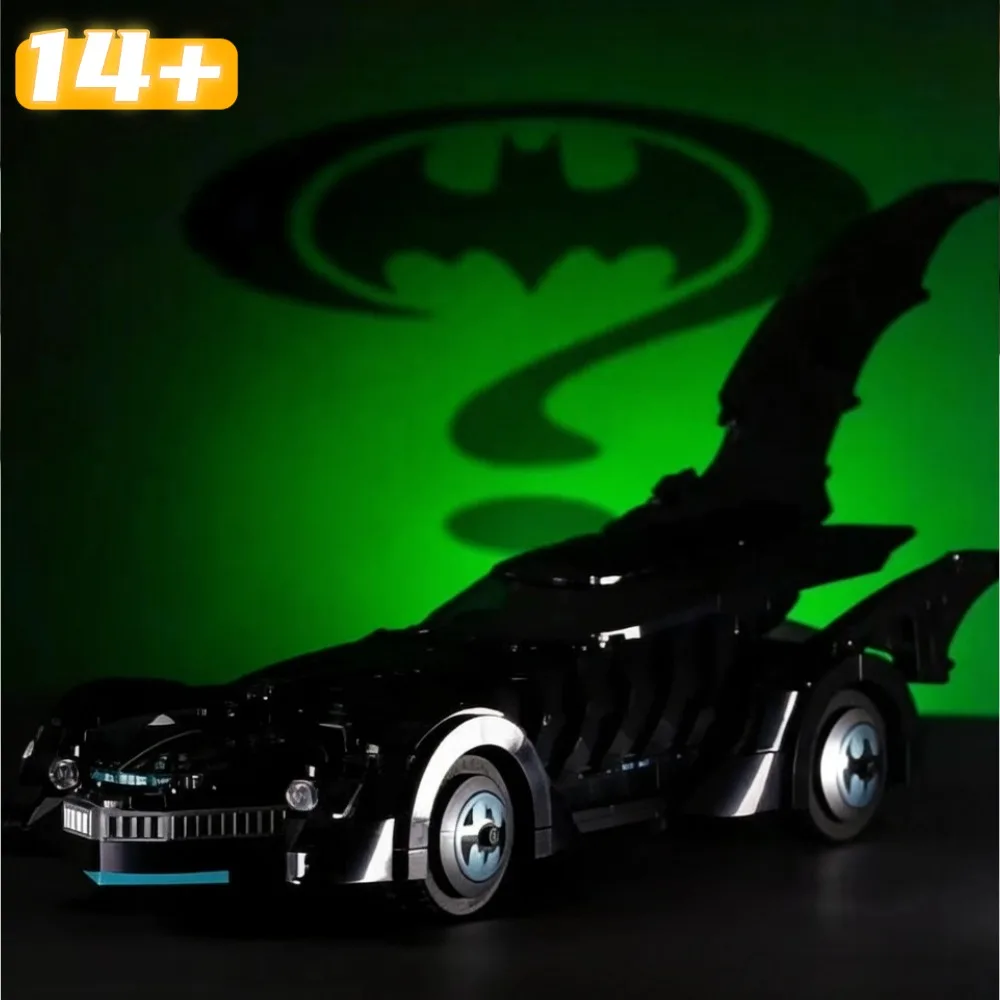 909pcs New Popular Famous Movie Bat Mobile Alternate Home Decor Building Block Bricks Model Car Series Christmas Gifts
