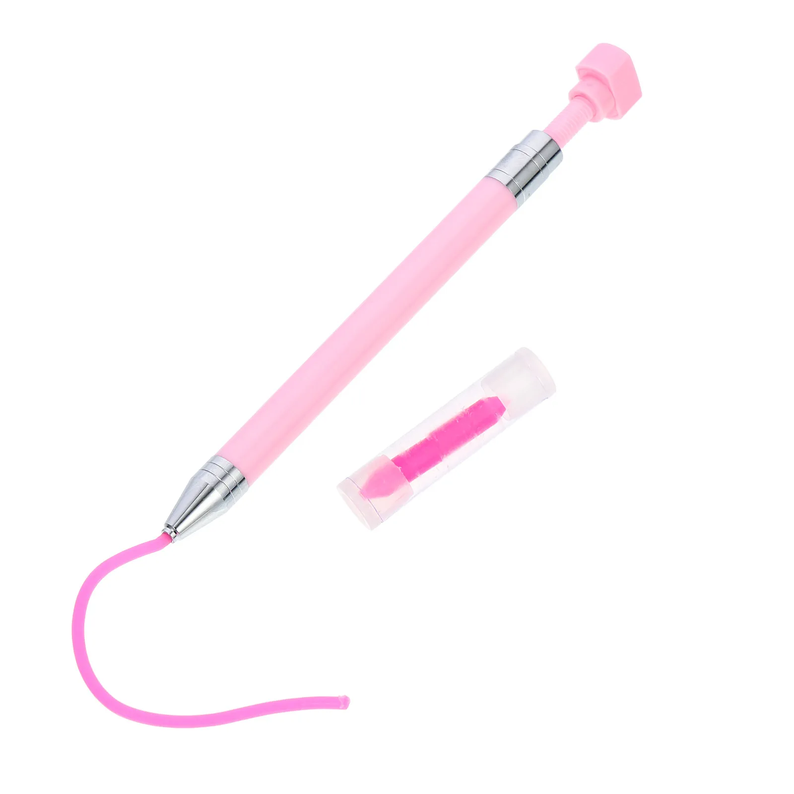 1Set Diamond Art Pen Ergonomic Rotatable Refillable Nail Art Drill Tool for Diamond Picture DIY Craft Manicure Drawing