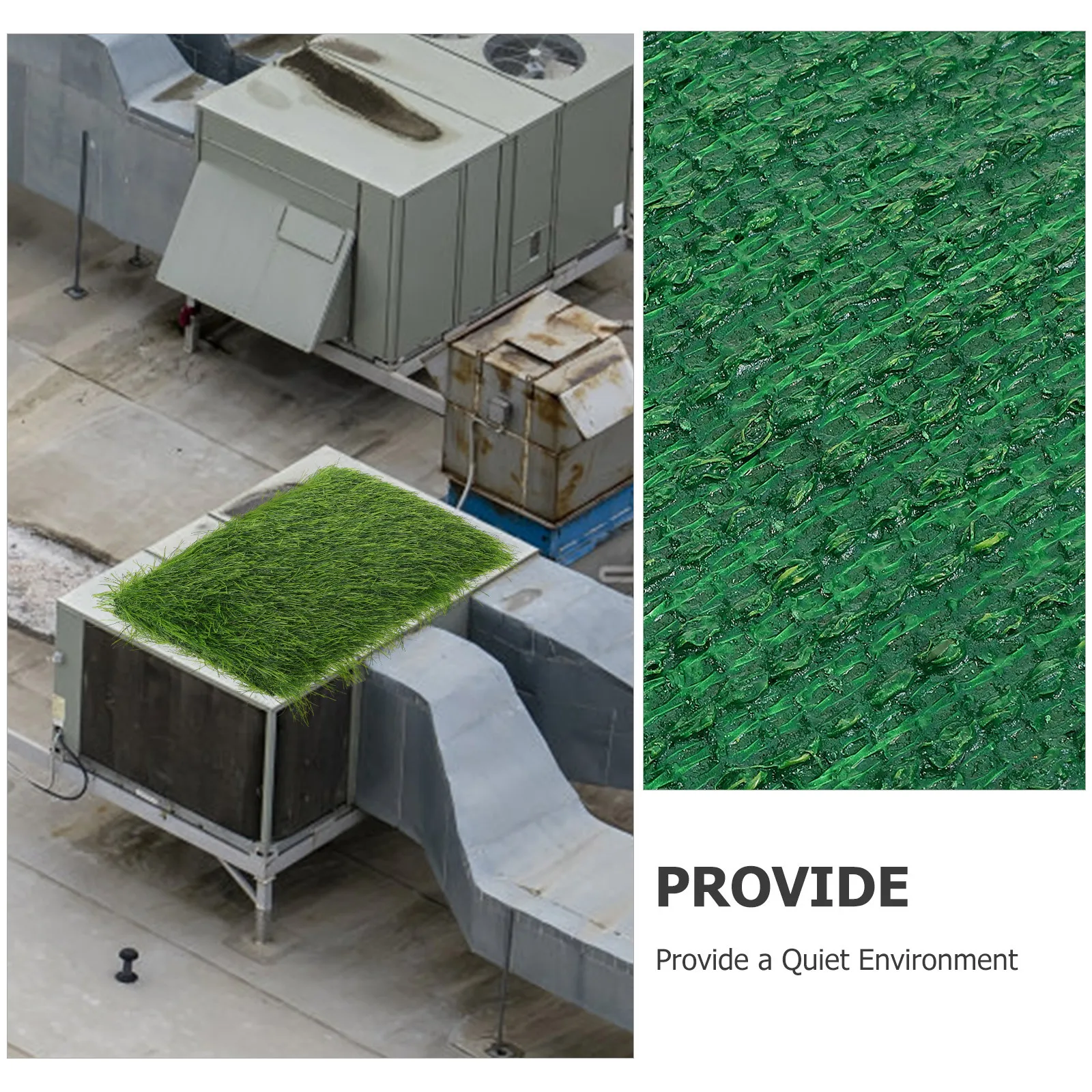 

Noise Reducing Grass Mat Pad For Air Conditioner Durable Waterproof Outdoor Unit Protector Insulation Cover Shade Accessory