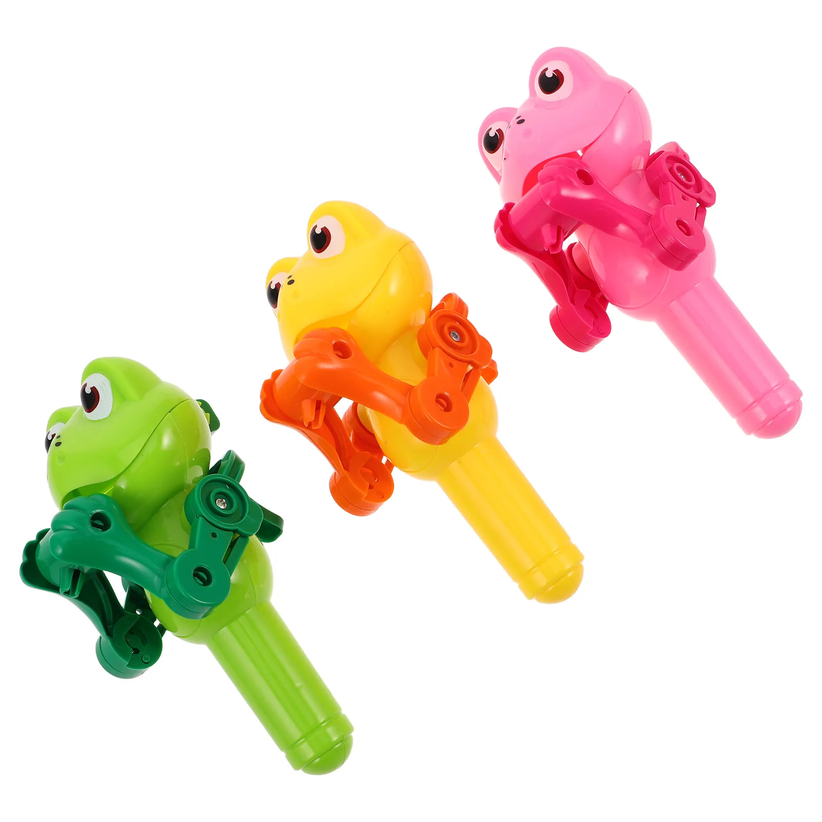 

3 pcs Lollipop Robot Kids Toys Candy Dispenser Machine Frog Shape Creative Design Storage Solution Childrens Party Favor