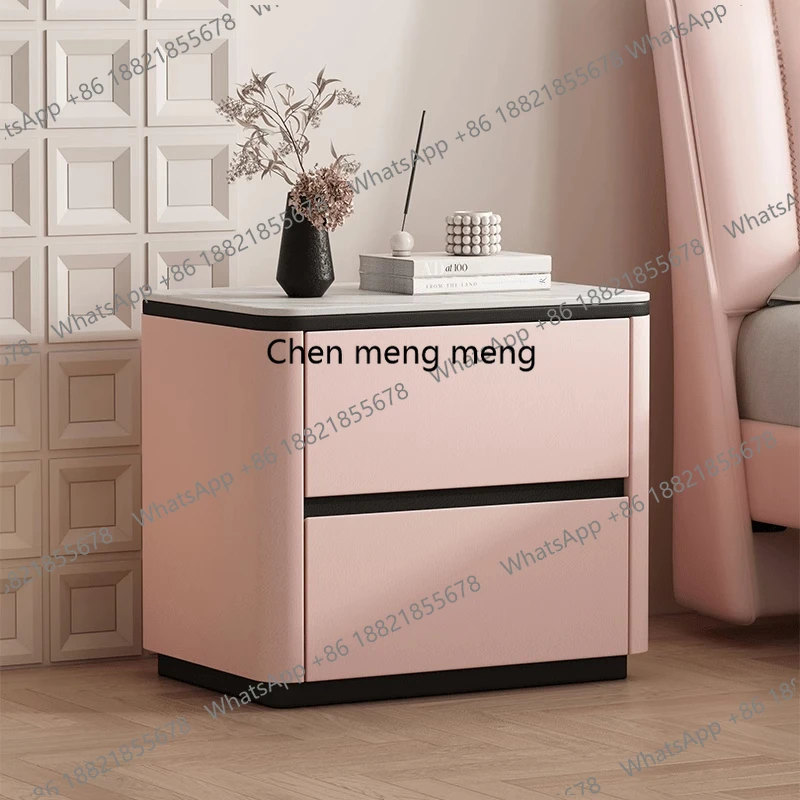 Low Organizer Bedside Table Bedroom Mobile Cabinets Drawers Luxury Storage Nightstand Librero Mesa De Cabeceira Trendy Furniture