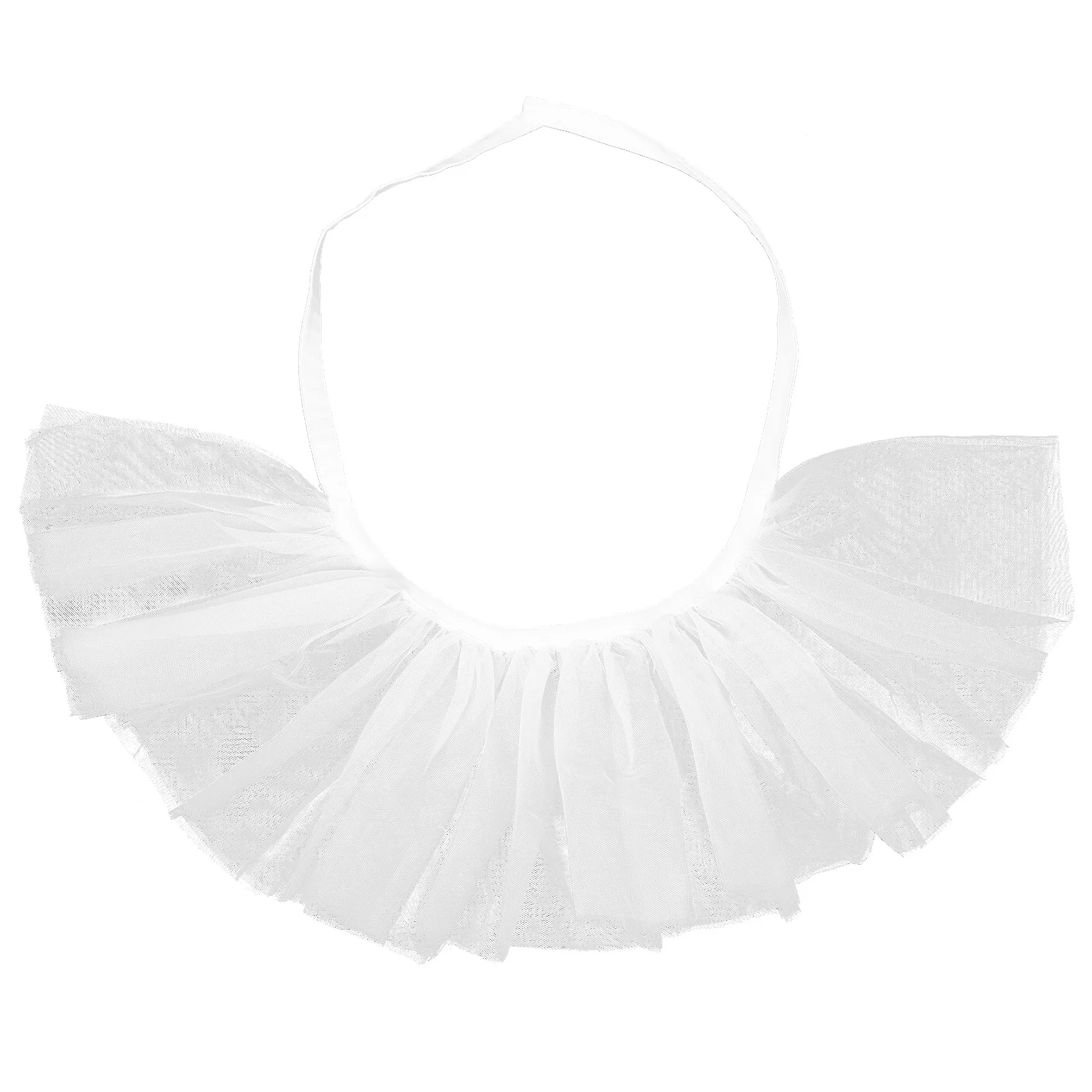 

Elegant Ruffle Choker Collar for Women Vintage-Inspired Tulle Neck Ruff Decorative Shawl Accessory Victorian Cosplay Costume