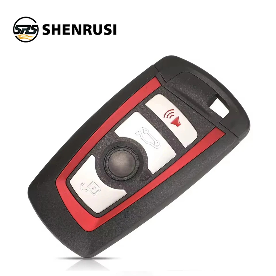 YONSEN 4Buttons Remote Car Key Shell Case Fob For BMW CAS4 F FEM 3 5 7 Series E90 E92 E93 X5 F10 F20 F30 F40 Panic FOB