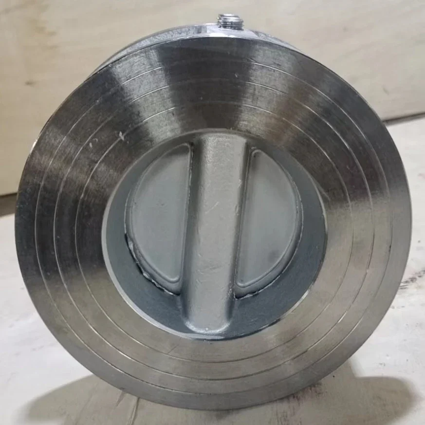 304 stainless steel wafer check valve double disc butterfly h76/77x/w-16pp/c check valve