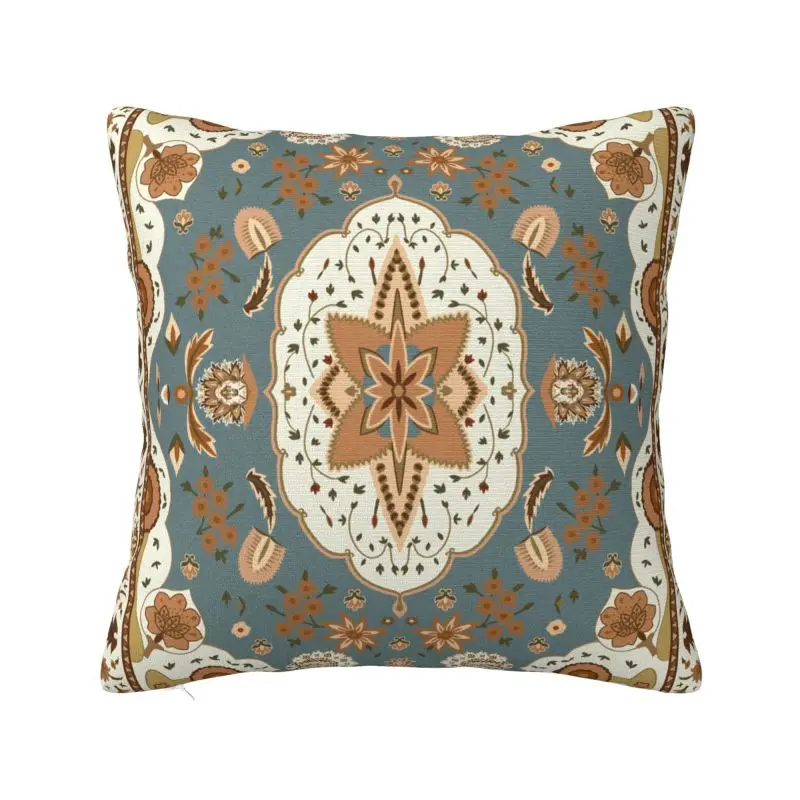 

Bohemia Style Antique Persian Carpet Pillow Case 45x45cm Sofa Ethnic Tribal Rug Modern Cushion Cover Car Pillowcase