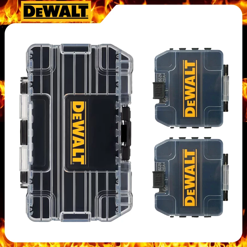 DEWALT TSTAK Mini Tough Tool Case Black Medium 1PCS Small 2PCS Set Multifunctional Stackable Hard Shell Parts Storage Box