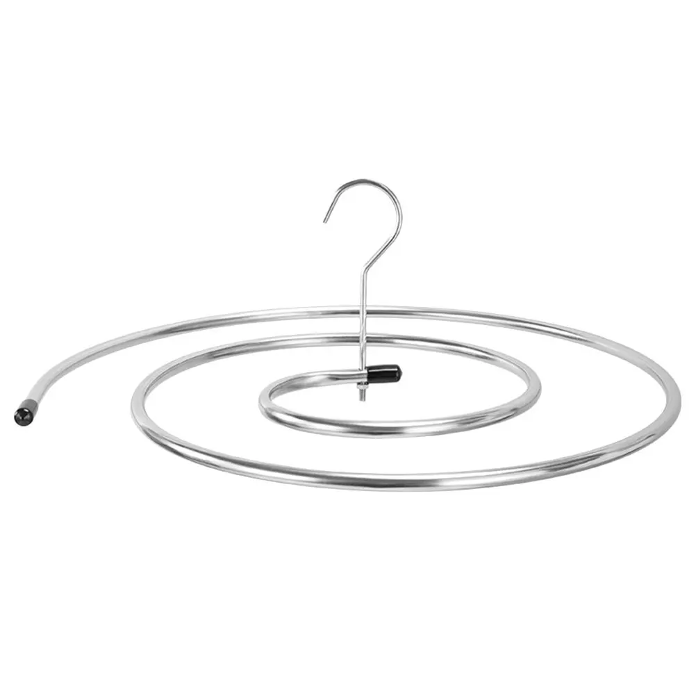 

Stainless Steel Spiral Laundry Hanger for Quilt Drying Rack Bed Sheet Blanket Household Bulky Clothing Drying Aid