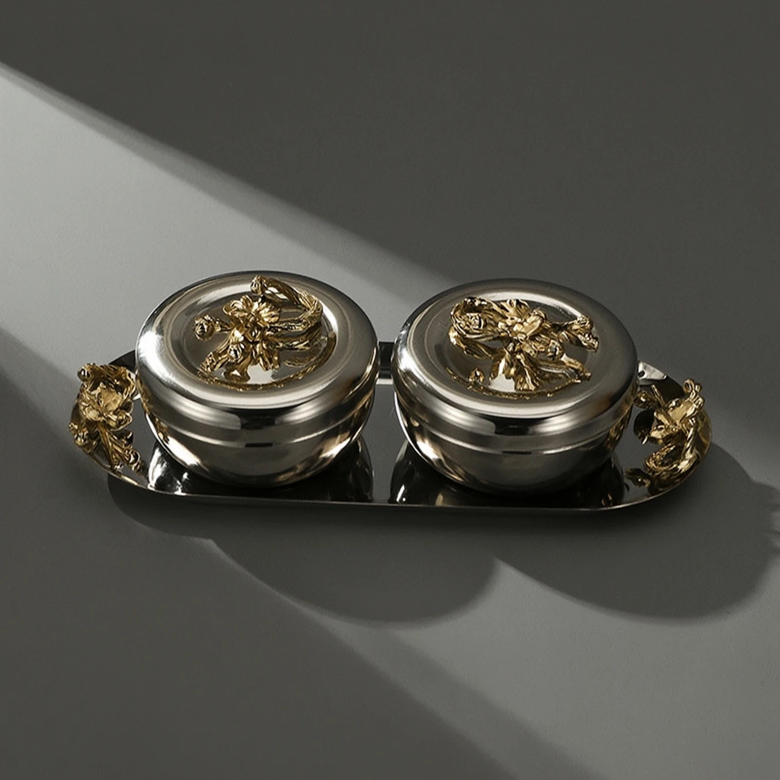 storage-jars-with-tray-polished-canister-set-with-tray-coffee-and-tea-canisters-stainless-steel-jar-set-decorative