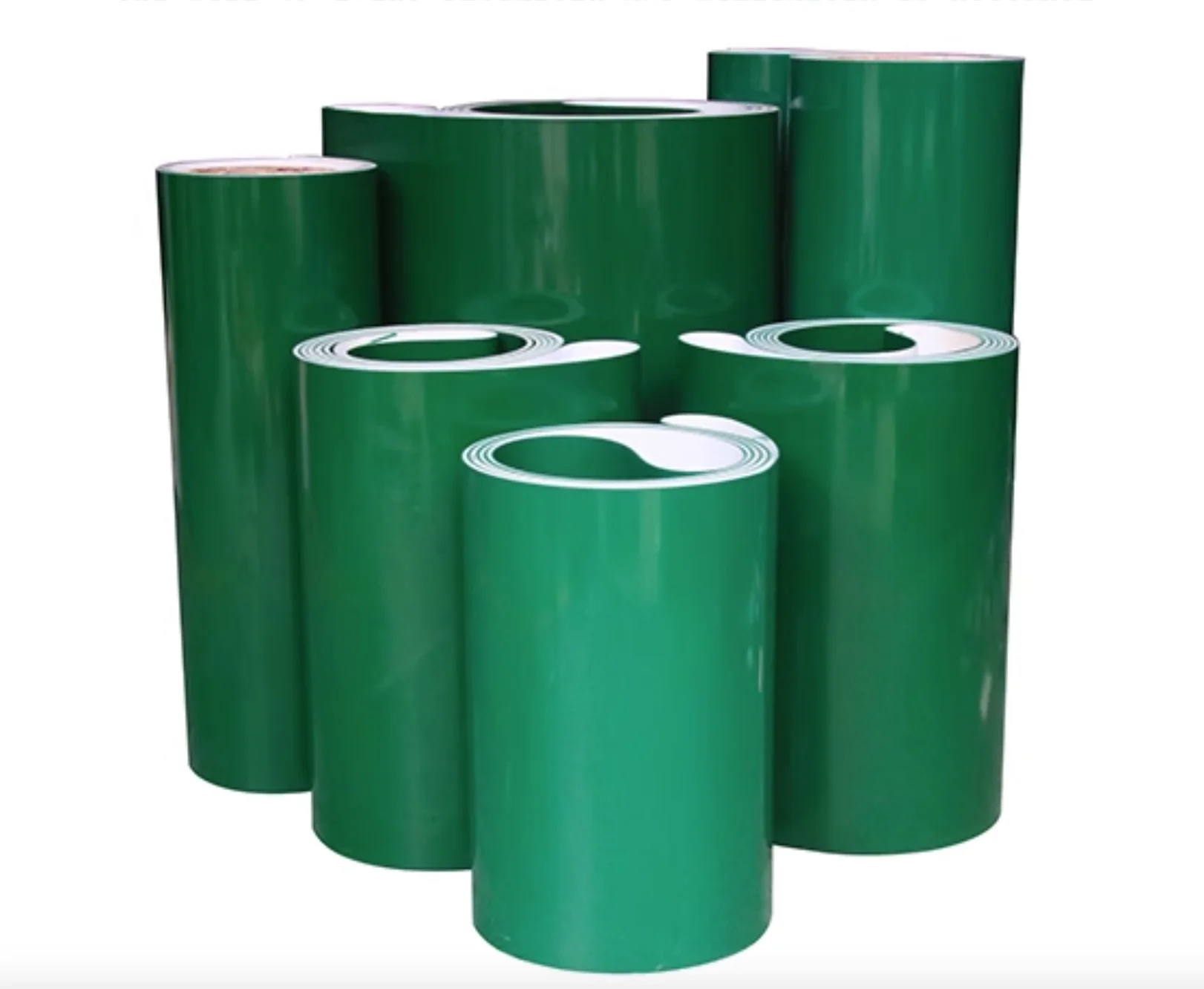 

зеленая лента из ПВХ, промышленная плоская лента