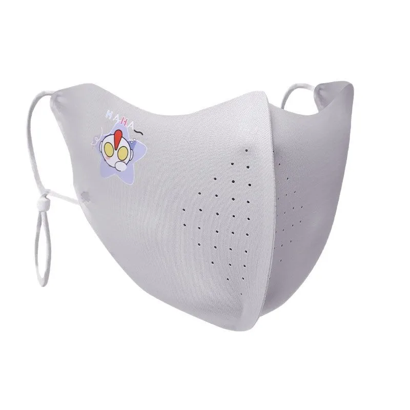 Miniso Children's Sunscreen Protection and UV Protection Mask Summer Ice Wire Thin Breathable Three-dimensional Windproof Mask