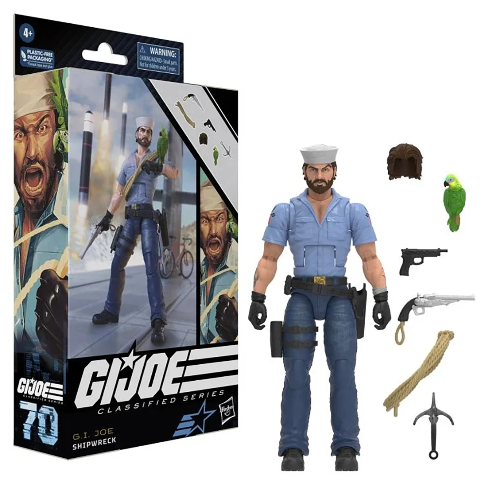 In Stock Original Hasbro G.i. Joe Classified Series #70 Shipwreck G.i. Joe Action Model Toys Decoration Figures Gifts for Fans